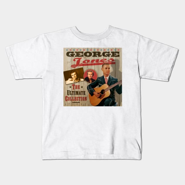 George Jones - The Classic Country Collection Kids T-Shirt by PLAYDIGITAL2020